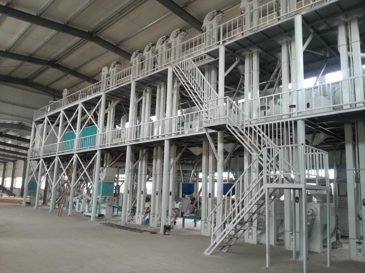 100T Maize Meal And Grits Mill Production Line Maize Flour Milling Machine