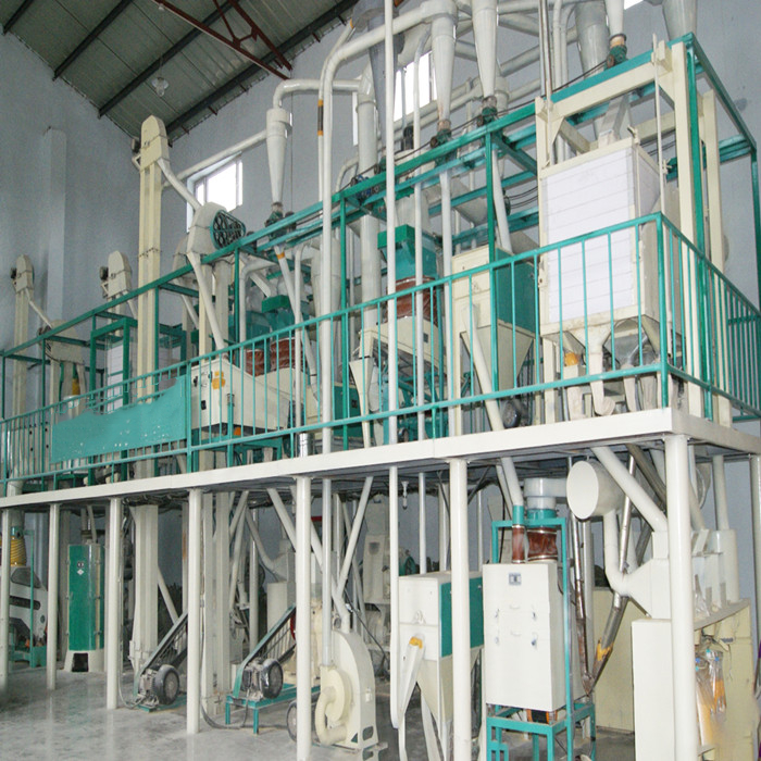 100T Maize Meal And Grits Mill Production Line Maize Flour Milling Machine